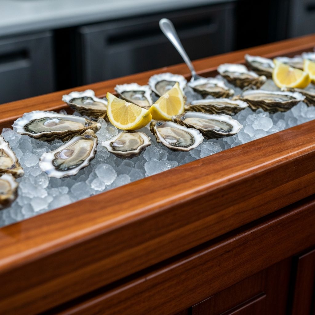 Raw bar oysters