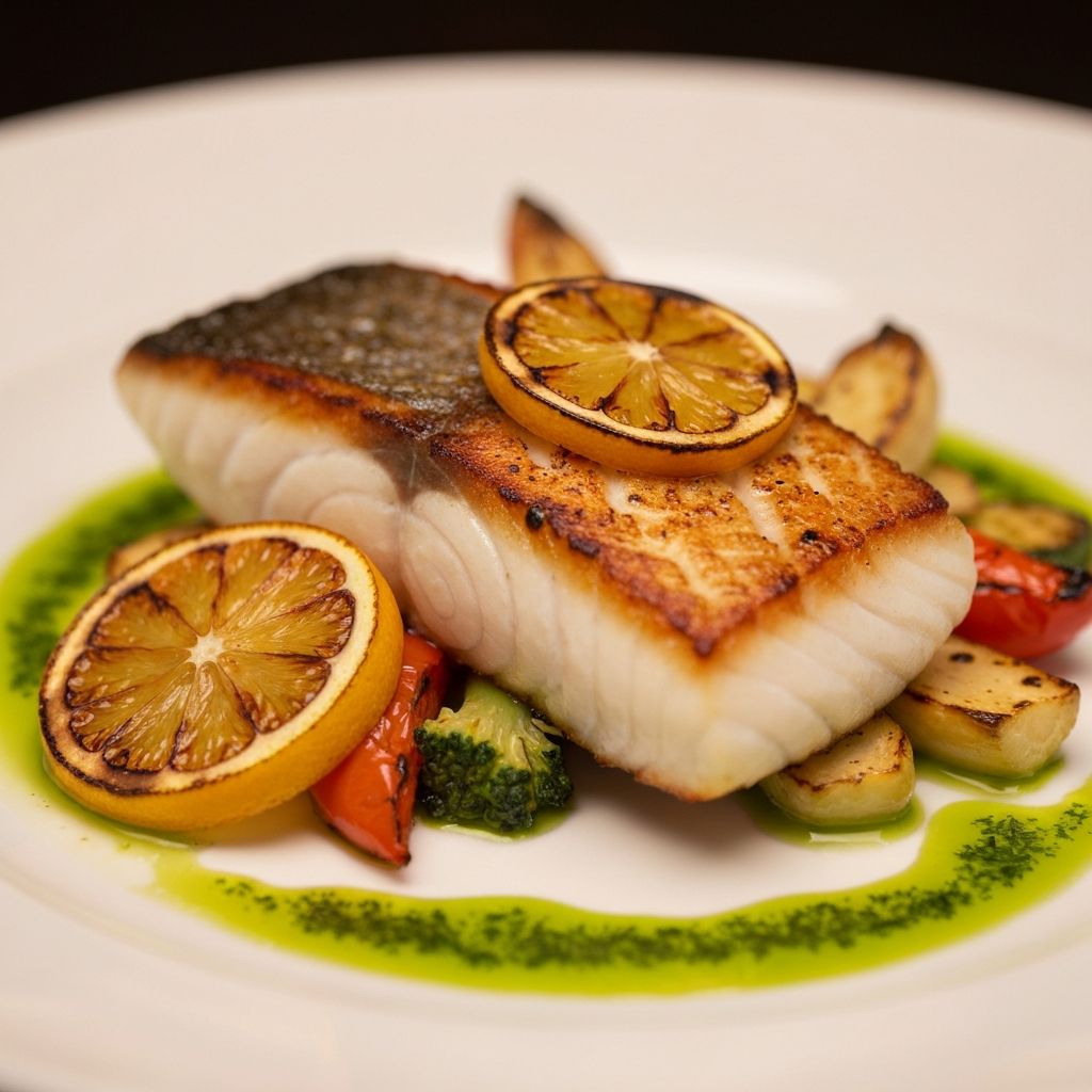 Wood-Fired Citrus Halibut