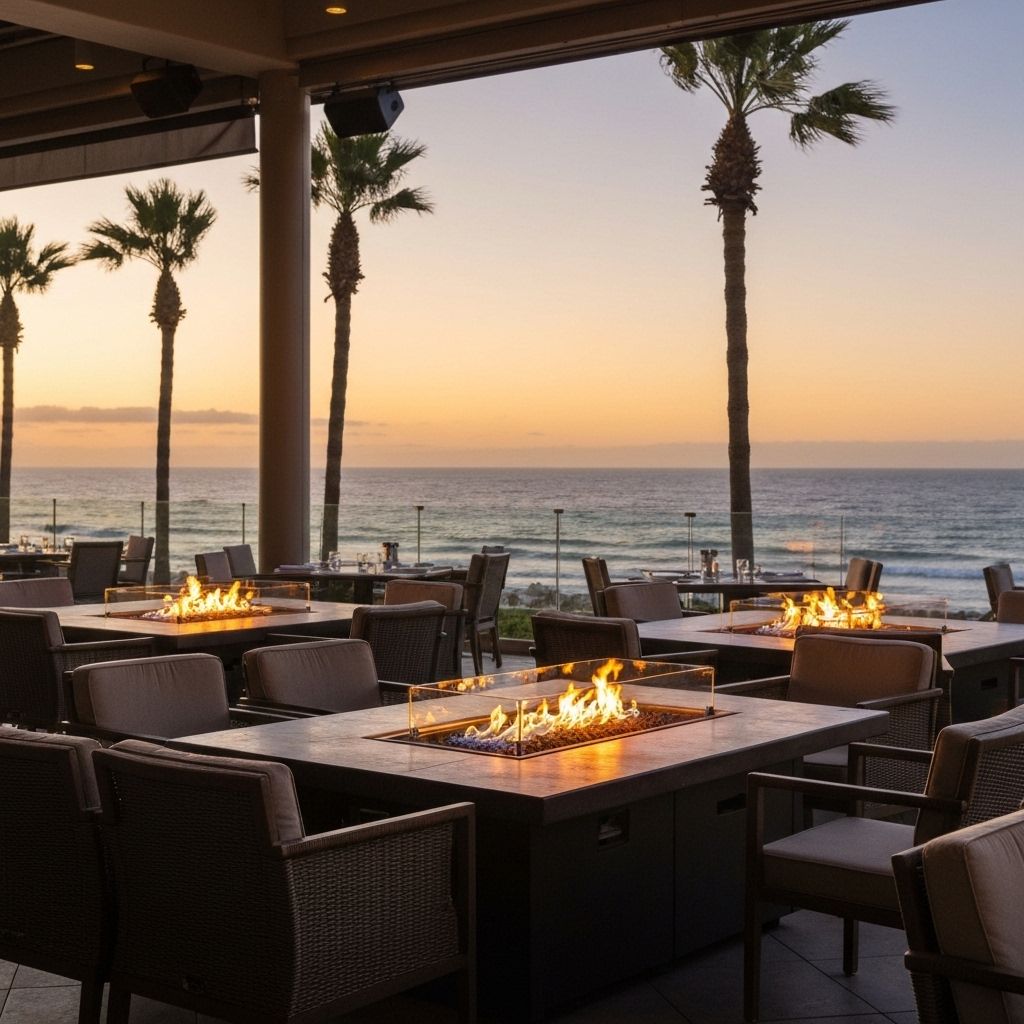 Patio fire pit lounge